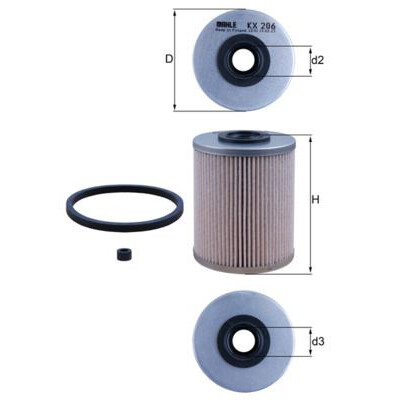 Filtre à carburant KX206D NAGARES