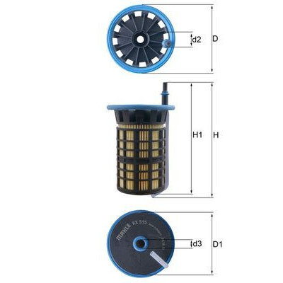 Filtre à carburant KX515 NAGARES