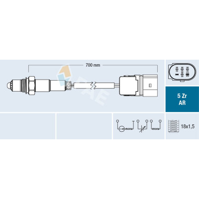 Sonde lambda 75019 FAE