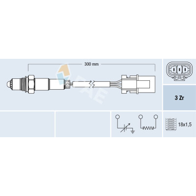 Sonde lambda 77228 FAE