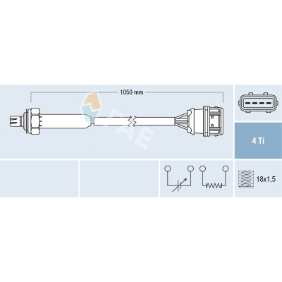 Sonde lambda 77360 FAE