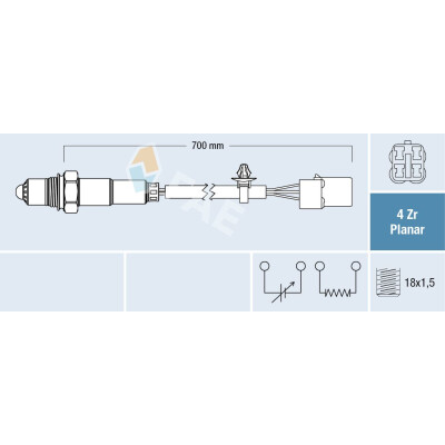 Sonde lambda 77545 FAE