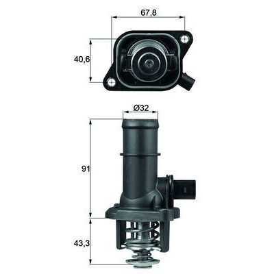 Thermostat, liquide de refroidissement TI16105 NAGARES