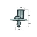 Thermostat, liquide de refroidissement TI183 NAGARES