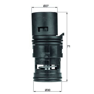Thermostat, refroidissement d'huile TO780 NAGARES