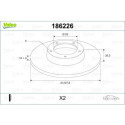 Disque de frein 186226 VALEO