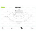 Disque de frein 186245 VALEO