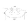 Disque de frein 186300 VALEO