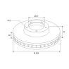 Disque de frein 186304 VALEO