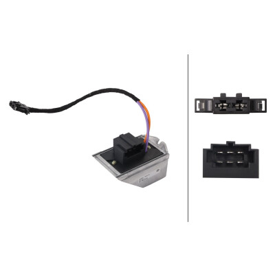 Régulateur, pulseur d'air habitacle 5HL366410551 HELLA