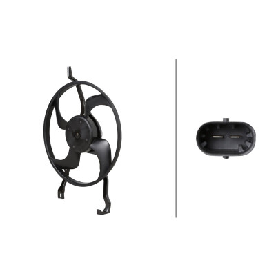 Ventilateur, refroidissement du moteur 8EW366421131 HELLA