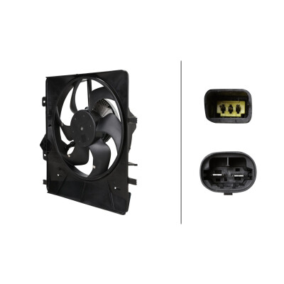 Ventilateur, refroidissement du moteur 8EW366421201 HELLA