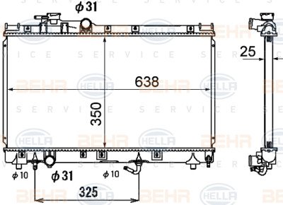 Radiateur, refroidissement du moteur