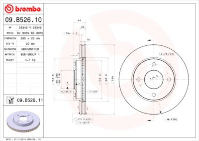 Jeu de disques de frein COATED DISC LINE